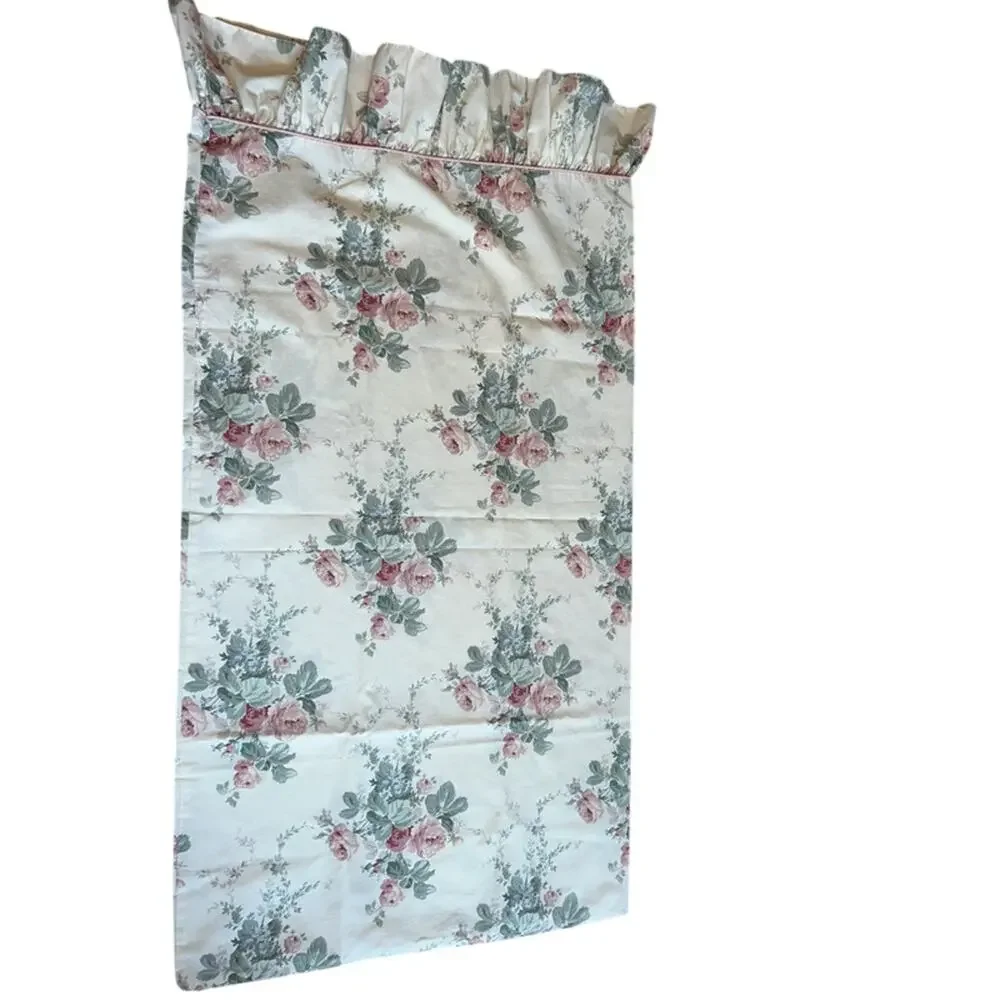 2 Vintage Dorma Croscill Rose Floral Ruffle king Shams / pillowcases
